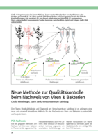 Neue Methode zur Qualitätskontrolle beim Nachweis von Viren & Bakterien