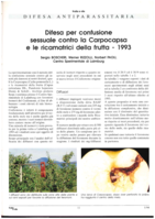 Difesa per confusione sessuale contro la Carpocapsa e le ricamatrici della frutta - 1993