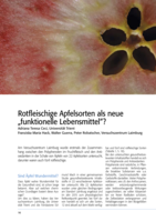Rotfleischige Apfelsorten als neue  „funktionelle Lebensmittel“?
