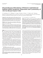Dexamethasone stimulation of retinoic Acid-induced sodium iodide symporter expression and cytotoxicity of 131-I in breast cancer cells