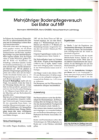Mehrjährige Bodenpflegeversuche bei Elstar auf M9
