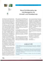 Neue Schriftenreihe der Umweltagentur-Buchbesprechung