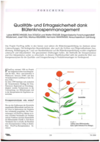 Qualitäts- und Ertragssicherung dank Blütenknospenmanagement
