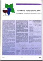 Rückblick Reifeverlauf 2000