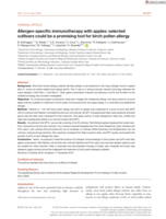Allergen-specific immunotherapy with apples: Selected cultivars could be a promising tool for birch pollen allergy