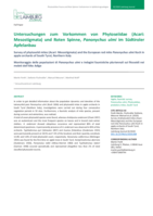 Untersuchungen zum Vorkommen der Phytoseiidae (Acari: Mesostigmata) und Roten Spinne, Panonychus ulmi im Südtiroler Apfelanbau