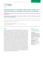 Herkunftsnachweis von Südtiroler Äpfeln mittels Analyse des Sr-Isotopenverhältnisses: Grundlagen und praktische Anwendungen