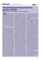 Mikrobiologische Kontaminationsquellen im Keller