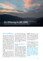 Die Witterung im Jahr 2008