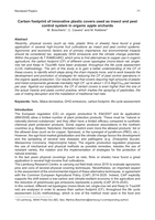 Carbon footprint of innovative plastic covers used as insect and pest control system in organic apple orchards