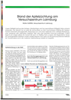 Stand der Apfelzüchtung am Versuchszentrum Laimburg
