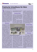 Praktische Schnelltests für Wein