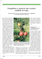 Prospettive e pericoli dei mutanti varietali di melo
