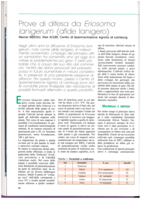 Prove di difesa da Eriosoma lanigerum (afide lanigero)