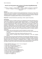 How far do fruit growers get involved in Functional AgroBiodiversity assessment?