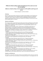 Effekte des Hydrocoolings auf die Entwicklung der Eier und Larven der Kirschessigfliege