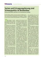 Sorten und Ertragsregulierung sind Schwerpunkte im Bioobstbau
