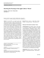 Resolving the Parentage of the Apple Cultivar ‘Meran’