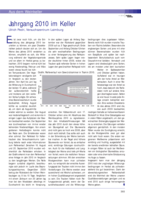 Jahrgang 2010 im Keller