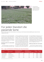 Für jeden Standort die passende Sorte