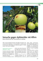 Versuche gegen Apfelwickler mit Affirm