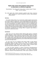Apple scab control with grapefruit seed extract: no alternative to chemical fungicides