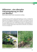 Abflammen - eine alternative Unkrautregulierung im Obst- und Weinbau?
