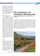 Das Grundwasser, der unsichtbare Wasserspender