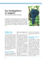 Vier Teroldegoklone im Vergleich