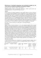 Effectiveness of grassland management and mechanical methods for the weed control of Colchicum autumnale in permanent meadows