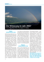 Die Witterung im Jahr 2007