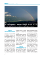 L’andamento meteorologico nel 2007