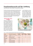 Feuerbrandversuche auf der Laimburg