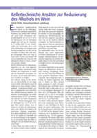 Kellertechnische Ansätze zur Reduzierung des Alkohols im Wein