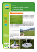 Grasmessungen auf der Kurzrasenweide. Merkblatt