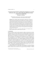 A temperature-based model for predicting the immigration of Cacopsylla melanoneura and C. picta, vectors of the apple proliferation disease, in South Tyrol, Northern Italy (Hemiptera: Psylloidea)