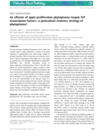 An effector of apple proliferation phytoplasma targets TCP transcription factors - a generalized virulence strategy of phytoplasma?