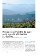 Misurazione dell’umidità del suolo come supporto all’irrigazione in viticoltura