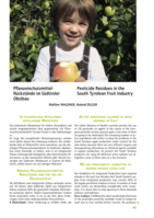 Pflanzenschutzmittel-Rückstände im Südtiroler Obstbau / Pesticide Residues in the South Tyrolean Fruit Industry