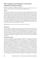 Effect of irrigation and N fertilisation on the botanical composition of mountain grassland