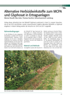 Alternative Herbizidwirkstoffe zum MCPA und Glyphosat in Ertragsanlagen.