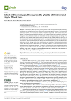 Effect of processing and storage on the quality of beetroot and apple mixed juice