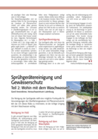 Sprühgerätereinigung und Gewässerschutz Teil 2: Wohin mit dem Waschwasser?