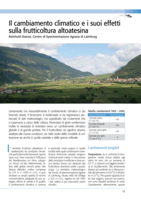 Il cambiamento climatico e i suoi effetti sulla frutticoltura altoatesina