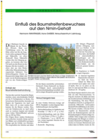 Einfluß der Baumstreifenbehandlung auf den Nmin-Gehalt