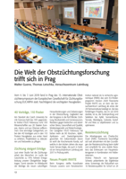 Die Welt der Obstzüchtungsforschung trifft sich in Prag