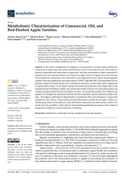 Metabolomic Characterization of Commercial, Old, and Red-Fleshed Apple Varieties