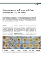 Fungizidresistenz in Theorie und PraxisErfahrungen aus Labor und Freiland