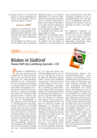 Böden in Südtirol. Neues Heft des Laimburg Journals + CD