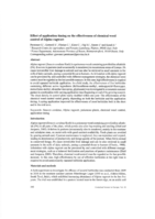 Effect of application timing on the effectiveness of chemical weed control of Alpine ragwort